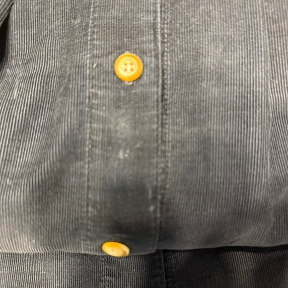 Eddie Bauer Women's Size M Black Corduroy Button Front Midi Dress Cottage Jumper - Picture 16 of 16